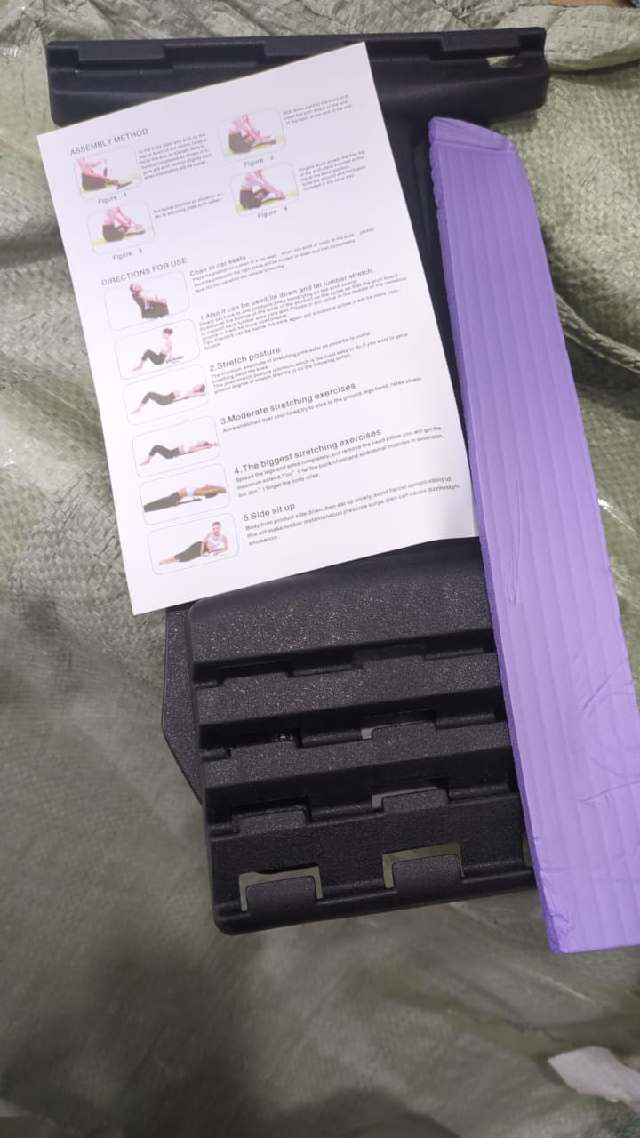 Chiropractic Magic Back Stretcher | Lumbar Massage Support | Spine Pain Relief | Posture Corrector